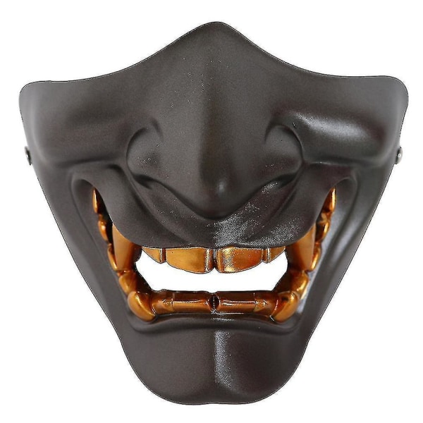 Halloween Prajna Masque Demi Visage Adulte Grimace Devil Resin Tactical Mask