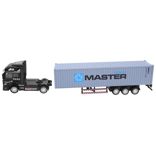 48 Legering Grå Container Lastebil Modell Meget Realistisk Leketøykjøretøy for Barn