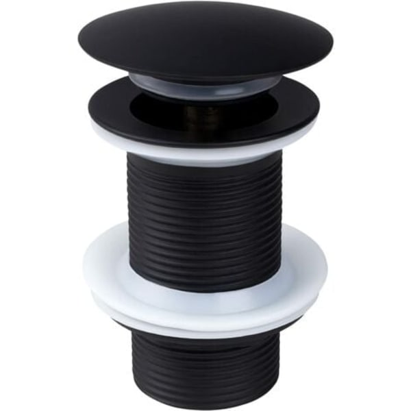 Black Sink Waste Without Overflow, Universal Black Pop Up Sink Waste, Waste Without Overflow, Waste Without Overflow, Au