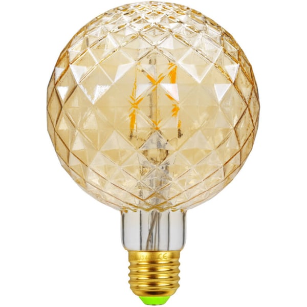 Gennemsigtig gylden retro LED-lampe interiør dekoration specialformet lampe (G95 interiør guld ananas 220V),