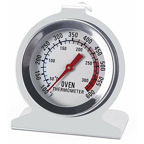 Högtemperaturbeständig ugnstermometer i rostfritt stål Matlagning BBQ Ugnsbotten Ugnspektermometer 50-300