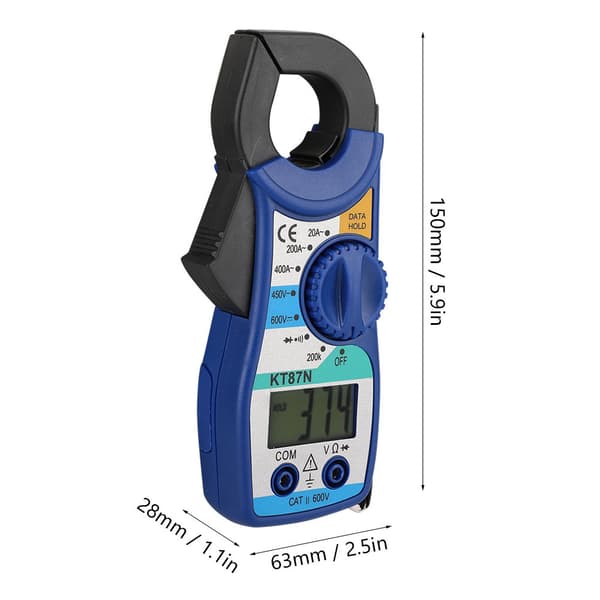 Digitaalinen pihtikirjoitin 20-400A DC/AC, 600V/450V, LCD-näytöllä