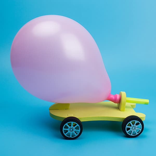 DIY Ballonkraftbil Videnskab Eksperiment Pædagogisk Samlelegetøj