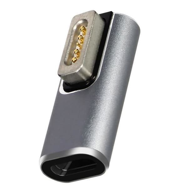 MacBook MagSafe 1 - USB-C Power Delivery -kompakt adapter sølvgrå Silvergrå