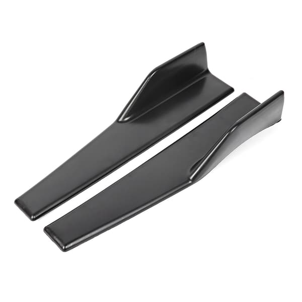 2 stk. Universal Bil Sideskørt Rocker Splitter Winglet Diffuser Kulfibertekstur