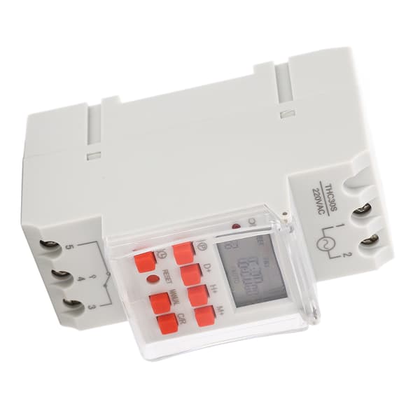 Digital Timer Switch 1 Sekund Timing 168 Timer 20 Til Fra LCD Display Programmerbar AC 220 240V