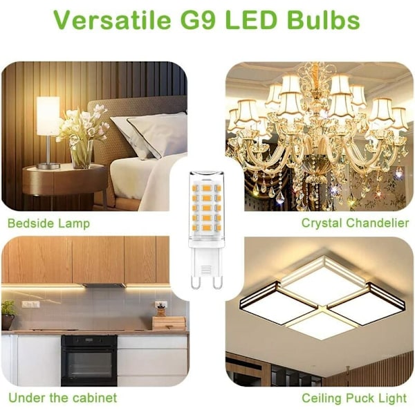 G9-33 perler-3W varmt hvidt lys (3000K) 5stkG9 lampe perler varm hvid pære 220v majs pære, til stue, soveværelse