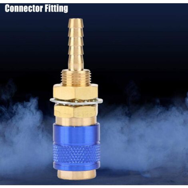 M6 gass- og vannhurtigkobling Vann- og gasskjølt adapter for MIG TIG-brennertilpasning sveisebrennertilpasning，Fonepro