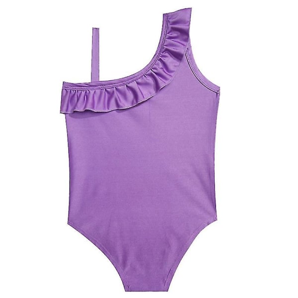 Kid Girl One-piece Badkläder Unicorn Bikini Beachwear Purple 7-8 Years