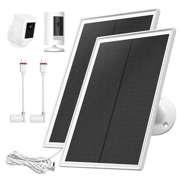 Typ C-adapterkabel för solpaneler och säkerhetskameror Höghastighetsladdning Hållbarhet Kopparkärnor Vit White
