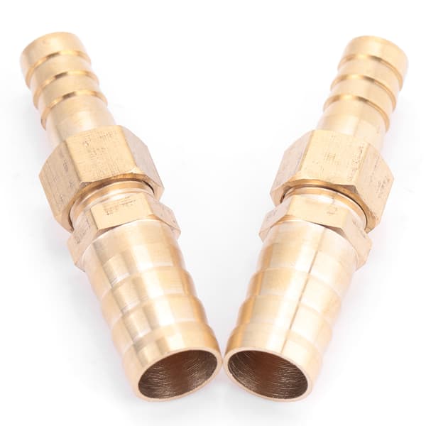 Messinkinen letkuliitin Reducer Plug Connector 10mm - 12mm 2 kpl