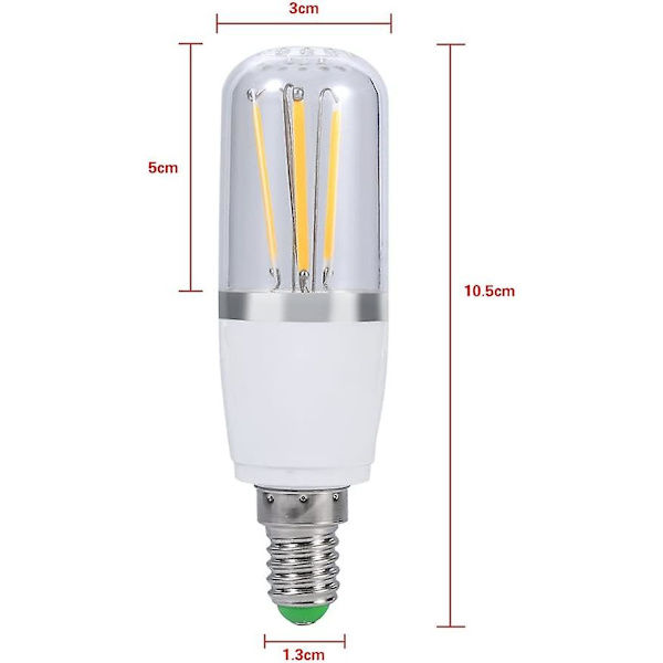 Led-lampa glödtrådsskruv E14 12 V ljushängande varm vit 3 W