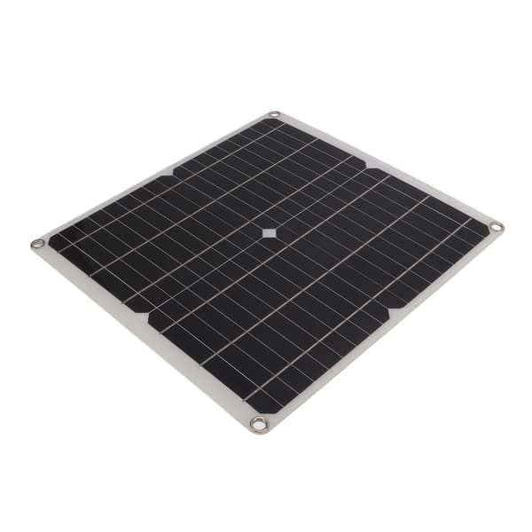 25W Foldbart Monokrystallinsk Solpanel Kit USB Bærbar Udendørs Oplader til Telefoner Laptops