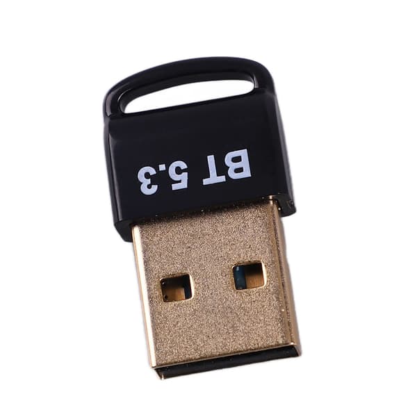 USB Bluetooth 5.3 Adapter Gullbelagt Plugg Sender Mottaker for Windows 8.1 10 11 PC