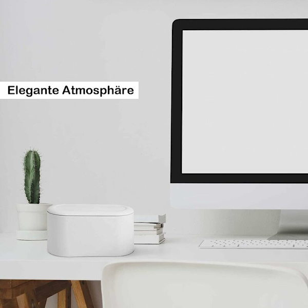 Hvid minimalistisk desktop mini affaldsspand trykke på bombedækslet bordplade skraldespand lille desktop skraldespand køkken badeværelse kontor seng deodorant,