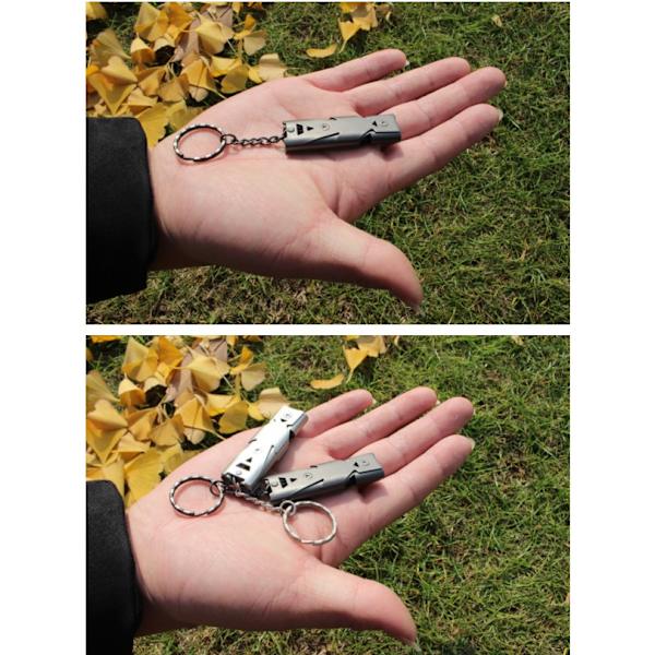 Wilderness Helper High Frequency Whistle Hopea + Musta 2kpl