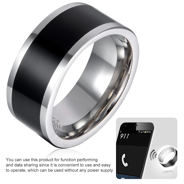 Nfc Ring Universal Sensing Technology Bekvämt bärande Ingen kostnad Smart Lock Nfc Ring för mobiltelefon US 13