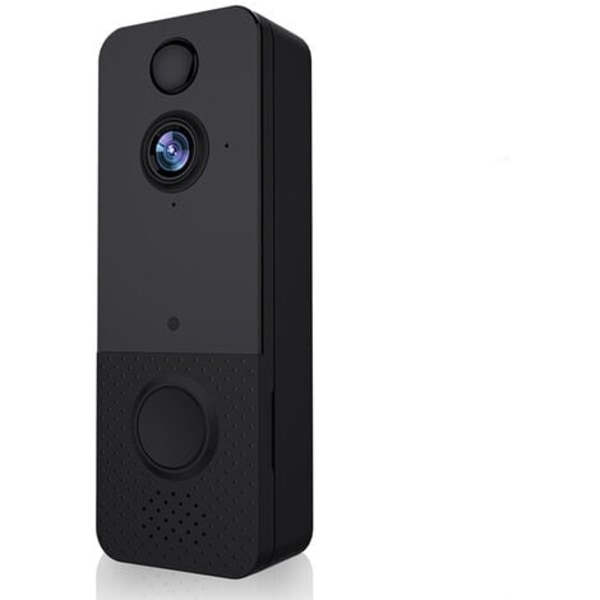 Videodörrklocka med inomhusklocka Säkerhetsdörrklocka Macaron trådlös hemövervakning Videodörrklockakamera,T8-720P,Whit