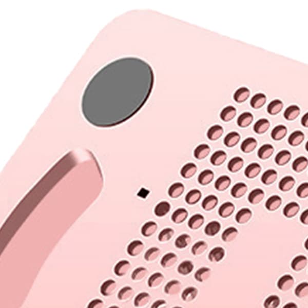 Vikbart 8 växlar justerbart bärbart laptopkylstativ silikon PP ABS hemkontor rosa