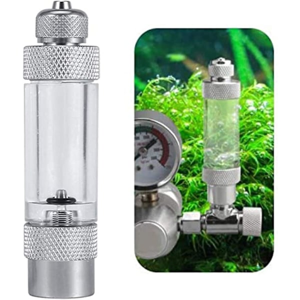 Co2 bubbelmätare, akvarieluftpumpstillbehör, engångsbubbloräknare fisktankverktyg, för koldioxidmätning