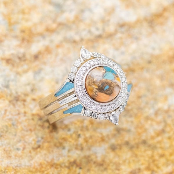 3st Kvinnor Ringar Geometriska Strass Smycken Bohemian Stapelbara Finger Ringar För Dating US 9