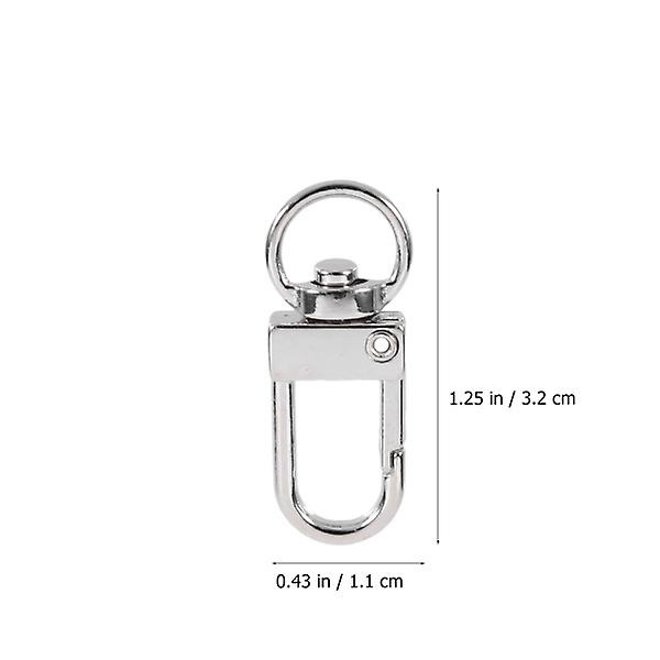 20 stk Metal Snap Hooks Swivel Eye Snap Hook Swivel Hook