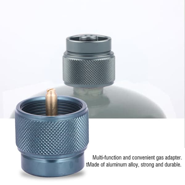 Camping Gasskomfyr Adapter Konverter Ventil Beholder til 1L Propan Tank