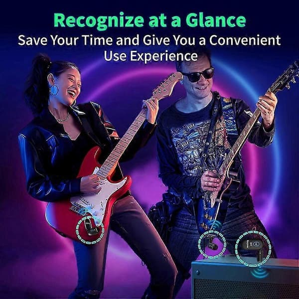 2-till-1 A14 Elgitarr Trådlös Sändare Trådlös Transceiver Trådlös Pickup Gitarr Trådlös