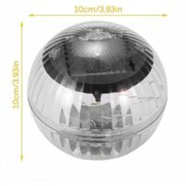 Solar flytende damlampe, vanntett bassenglys hagelys LED bassenglys damdekorasjon for utendørs bruk for hage, hage, svømmebasseng