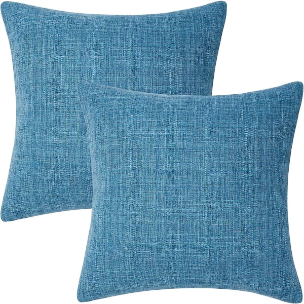 Amazon Brand - 2 stykker pudebetræk til soveværelset, pudebetræk til hjemmet sofa Pudebetræk 45x45 cm hvid ris