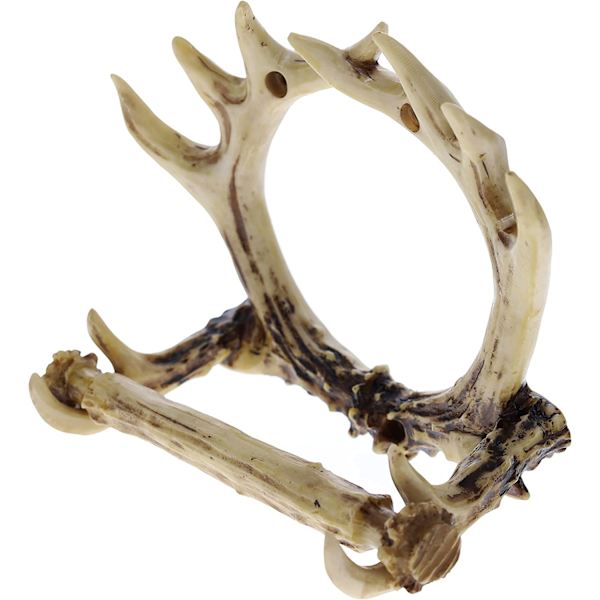 Rustik 8-punkts Antler väggmonterad toalettpappershållare - Badrumsinredning