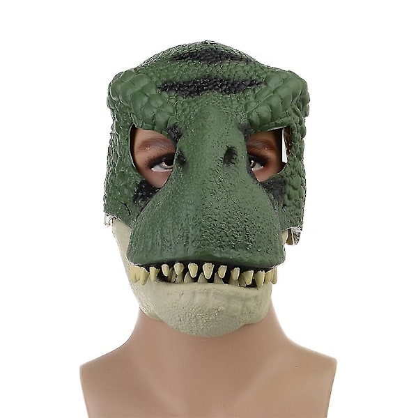 Halloween Dinosaur Mask Open Mouth Latex -kauhupäähine A