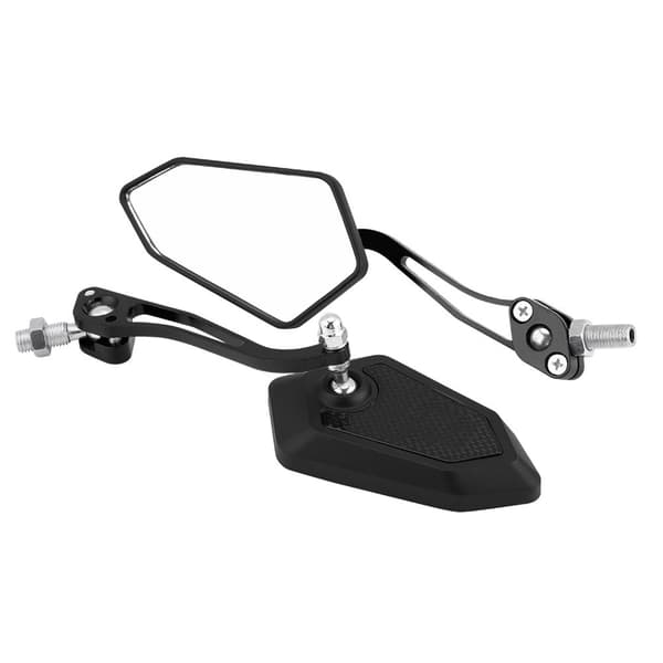 Universal Motorcykel Scooter Bakspejle Sorte 1 Par