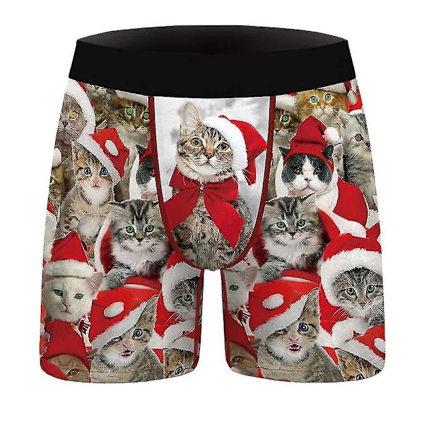 Christmas Boxers Briefs Mænd Xmas Undertøj Underbukser C M