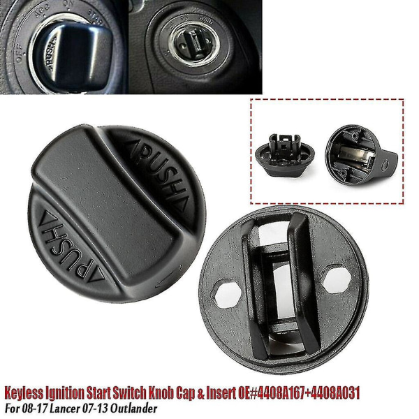 Tryckknapp Motorstart Tänd-startare Keyless On Off Cap för D6y176142