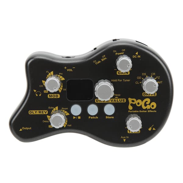 Gitarr Multi Effekt Processor Pedal med POGO Delay Reverb Distortion EU-kontakt 100 240V