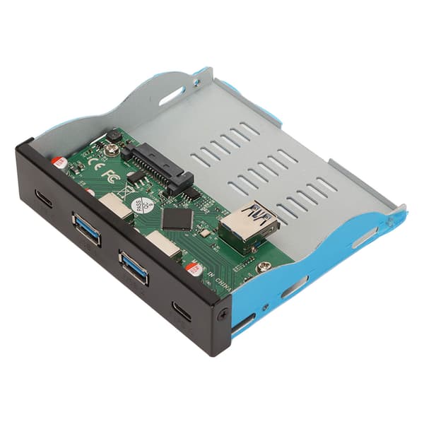 USB 3.1 Hub til frontpanel 8,8 cm med 4 downstream-porte og 1 uplink-port - Dockinghub til desktop-pc til kontoret
