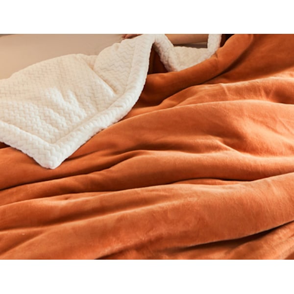 Tre-lags fortykket fleece tæppe Multifunktionelt fleece tæppe (100*150CM)