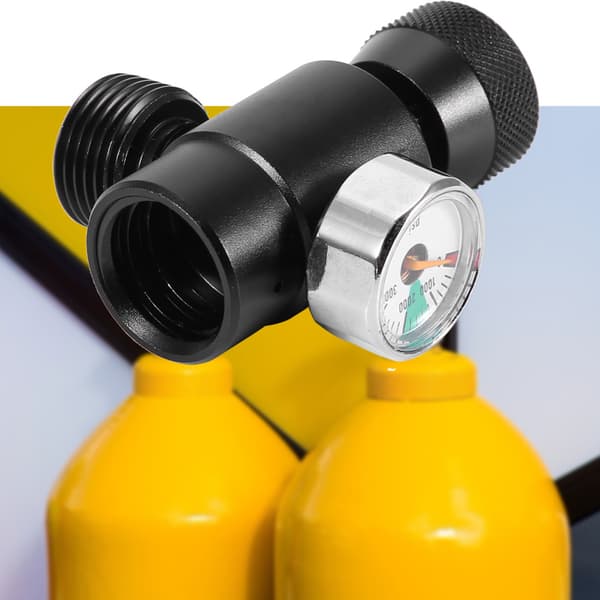 SodaStream CO2 Påfyldningsadaptersæt Sort med Måler 1 Styk