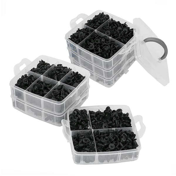 Bil Push Retainer Clips 620-delt sett med skrutrekkerfjerner
