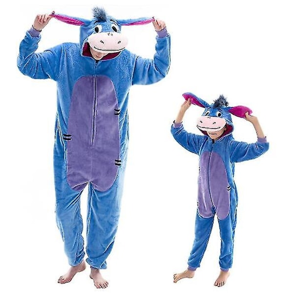 Halloween- og julepysjamas, onesie-body, myk, rollespill-pysjamas M