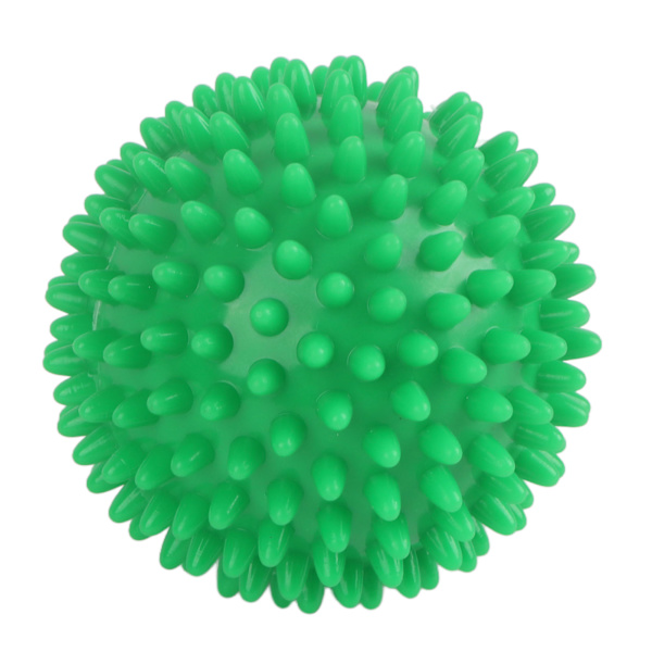 7,5 cm Grøn PVC Pigget Hård Massagebold til Smertelindring Triggerpunktterapi Håndfod