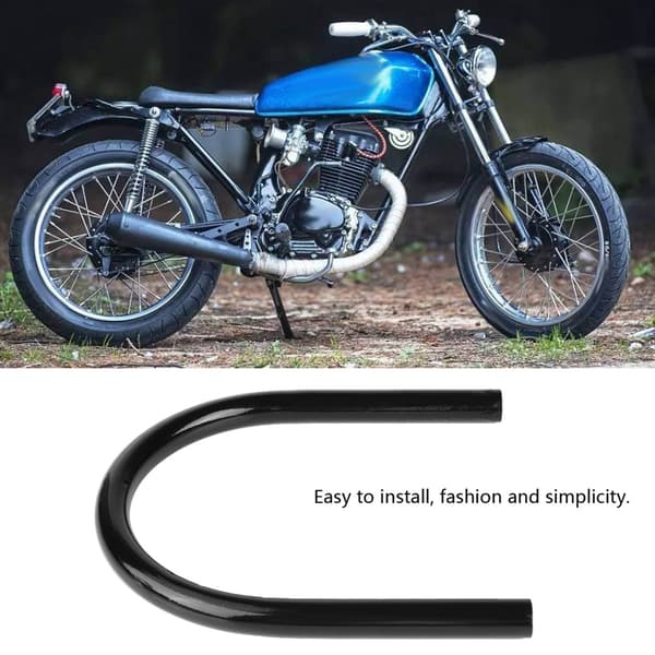 175MM Motorcykel Bagsæde Ramme Loop Hoop Beslag DIY Tilbehør Lige