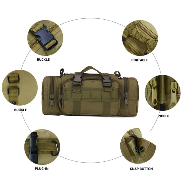 Utomhus Klättring Midjeväska Militär Oxford Camping Pack Vandring