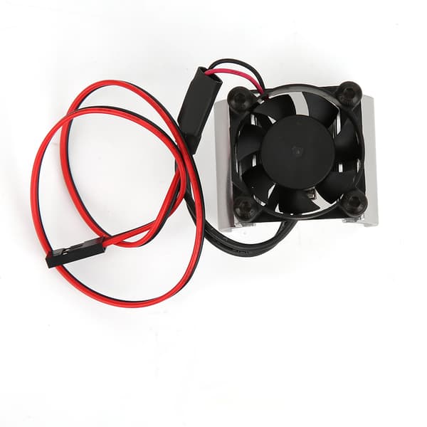 Motor Køleplade Køleventilator 1/10 RC Bilmodel Tilbehør til Traxxas TRX-4 Sølv