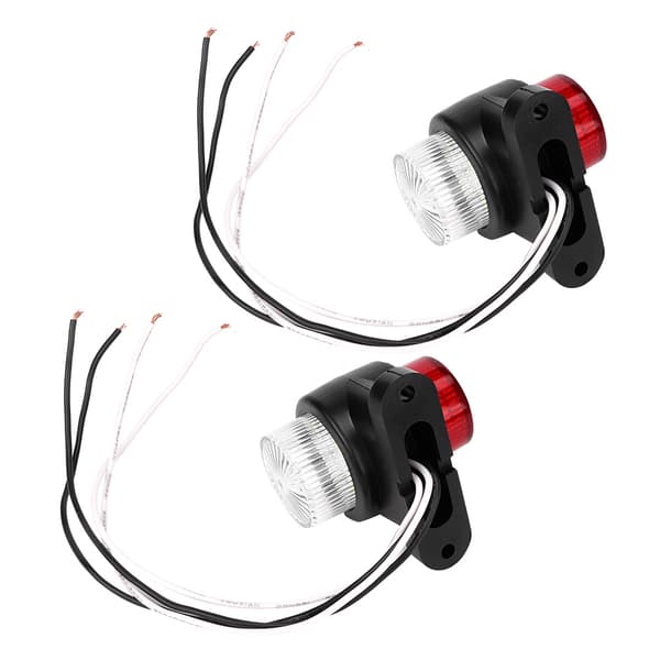 2 stk. 8 LED Lastbil Sideindikatorlampe Advarselslys til Trailer 10-30V