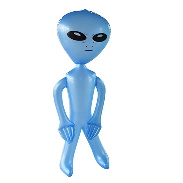 Halloween bar fest dekoration, alien dukke balloner Blue 90cm