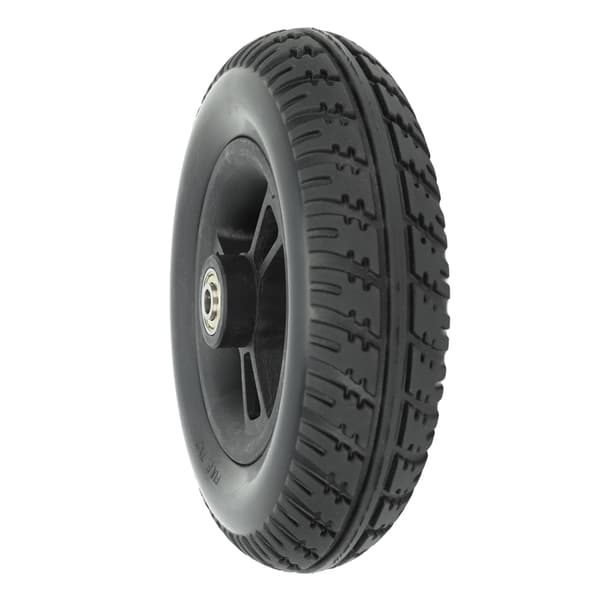 7-tommers sklisikker solid PU rullestolhjul erstatning med høy bæreevne, tilbehør til rullator