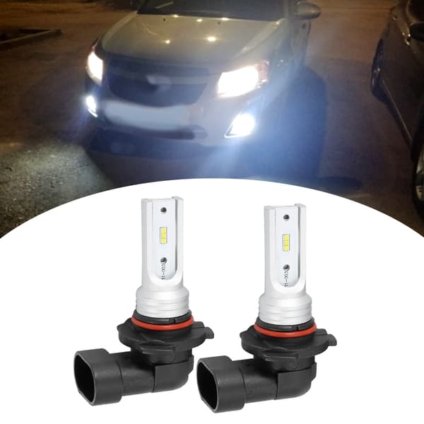 2 stk. 9005 HB3 72W 6000K Hvit LED-frontlyspære Tåkelys med Dekoder
