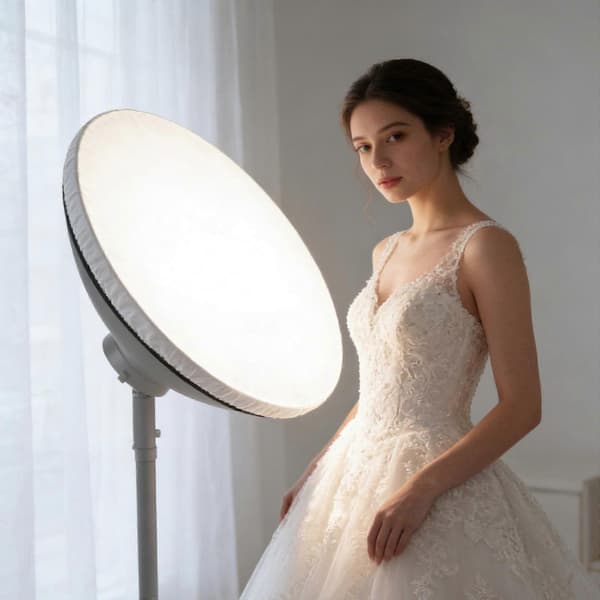 Myk diffusor lampe deksel klut diffusor reflektorer lampe sokk fotografering studio tilbehør for blinkende lys brun